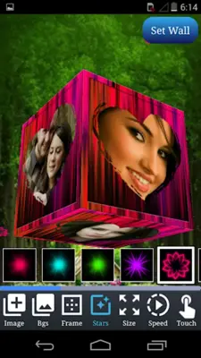 3D Cube Live Wallpaper Editor android App screenshot 2