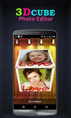 3D Cube Live Wallpaper Editor android App screenshot 7