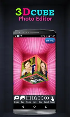 3D Cube Live Wallpaper Editor android App screenshot 8